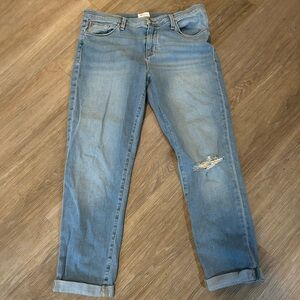 HUDSON Jeans Natalie | Light Wash Distressed Boyfriend Straight Leg | Size 29